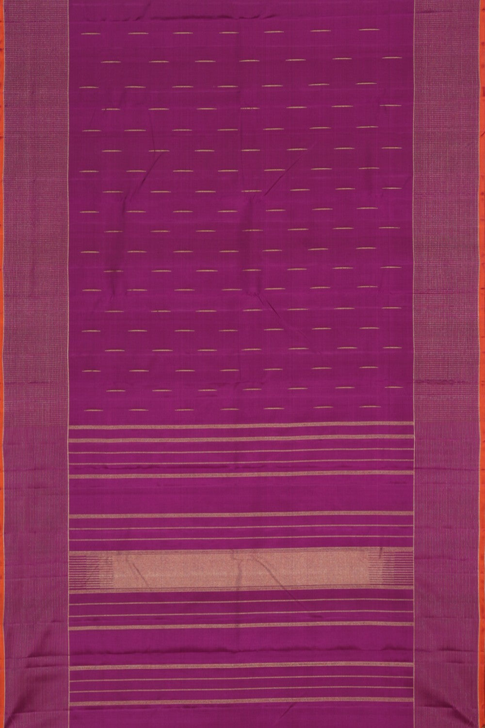 Collection of Kanjivaram Silk Violet Saree in a gallery layout