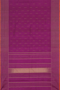 Collection of Kanjivaram Silk Violet Saree in a gallery layout