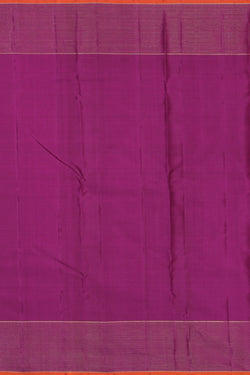 Collection of Kanjivaram Silk Violet Saree in a gallery layout