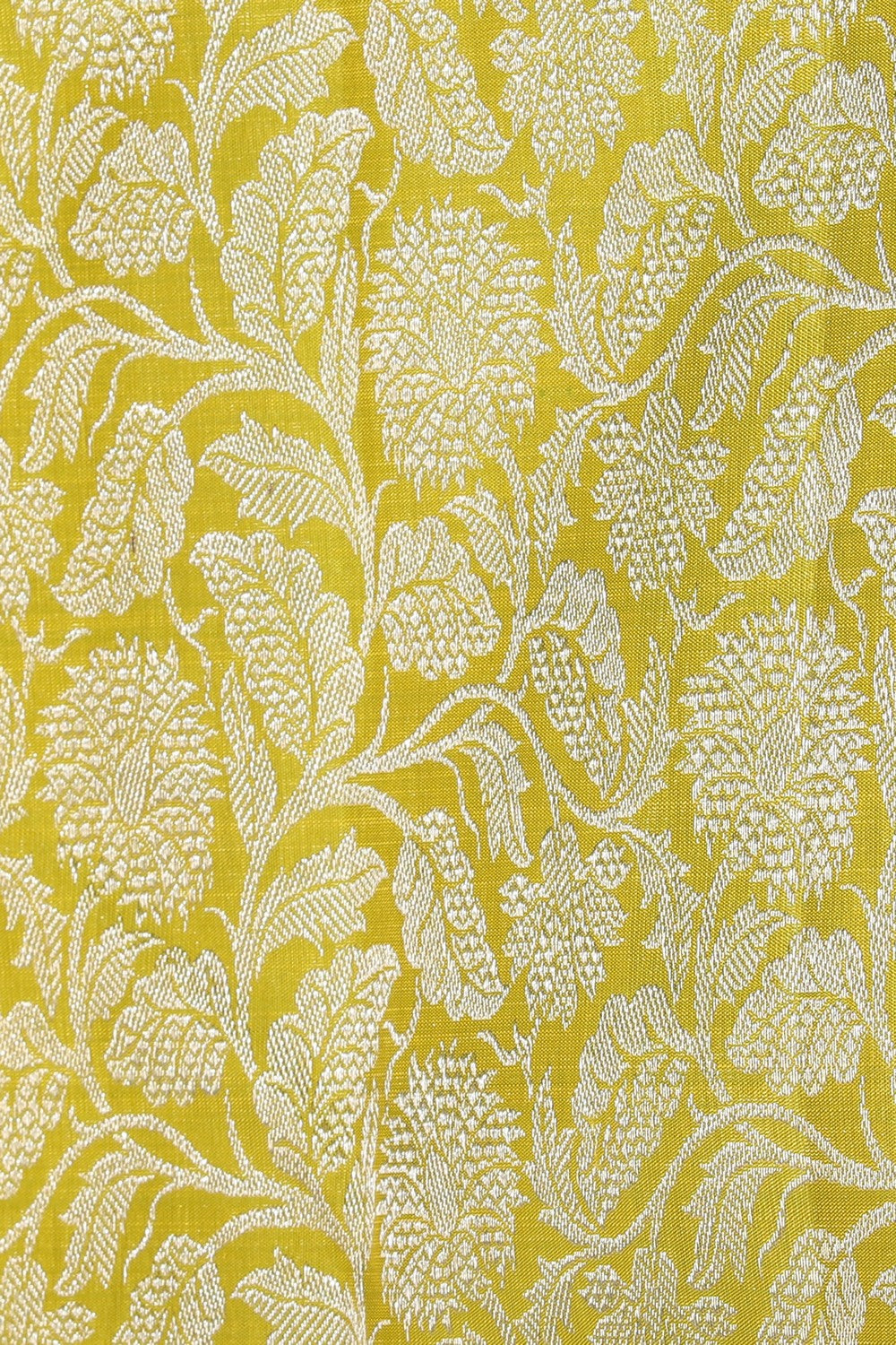 Image of Kanjivaram Silk Brocade Spring Green Saree