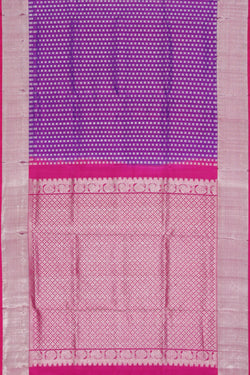 Collection of Venkatagiri Silk Purple Saree in a gallery layout