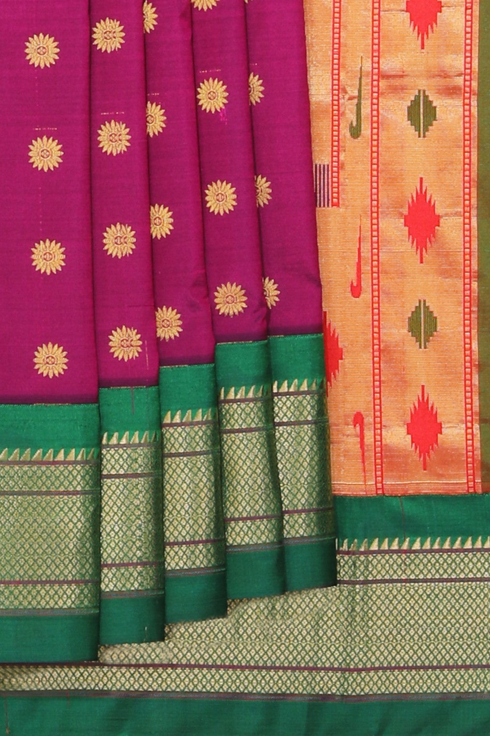 Collection of Paithani A Beautiful Orchid Violet Saree in a gallery layout