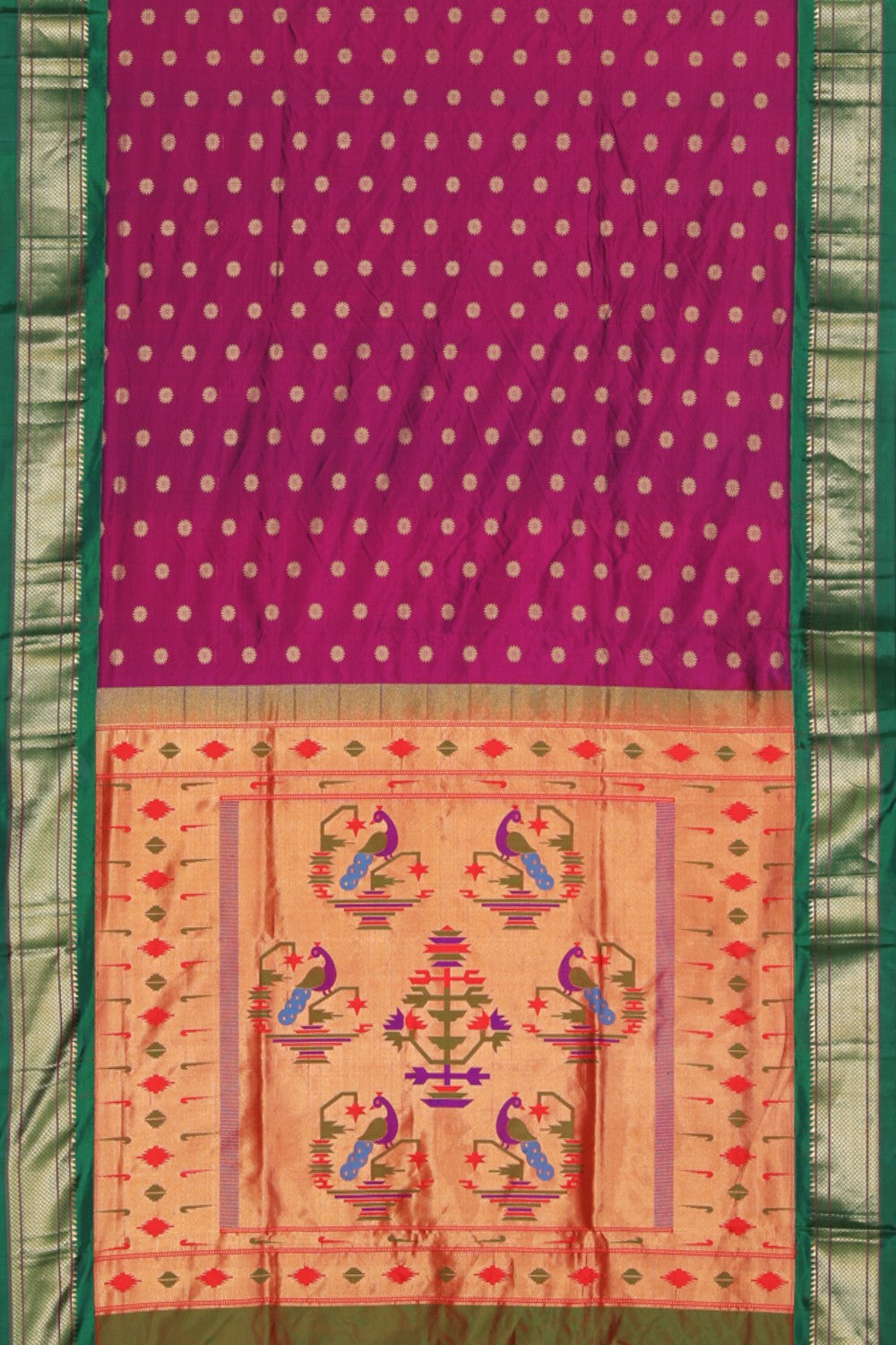 Collection of Paithani A Beautiful Orchid Violet Saree in a gallery layout