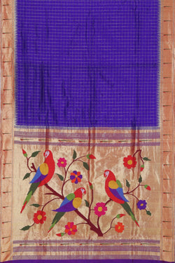 Collection of Paithani A Beautiful Purple Saree in a gallery layout