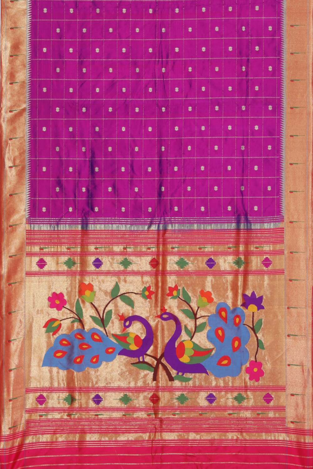 Paithani A Beautiful Orchid-Violet Saree