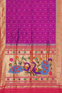 Image of Paithani A Beautiful Orchid-Violet Saree