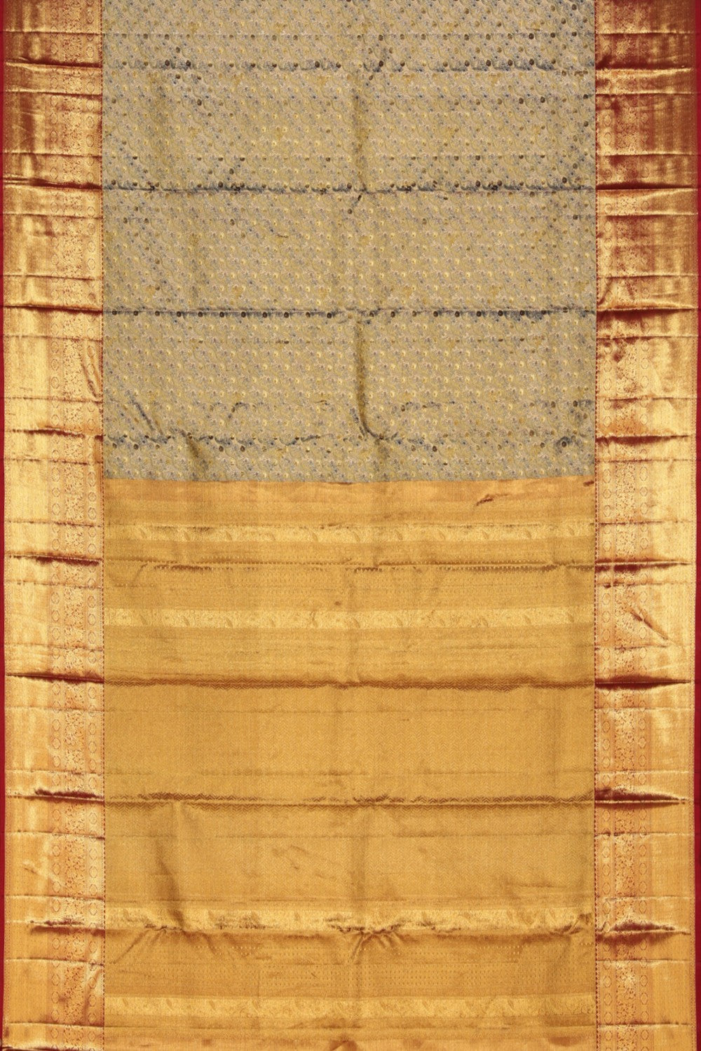 Collection of Kanchipattu Brocade Gold Saree in a gallery layout