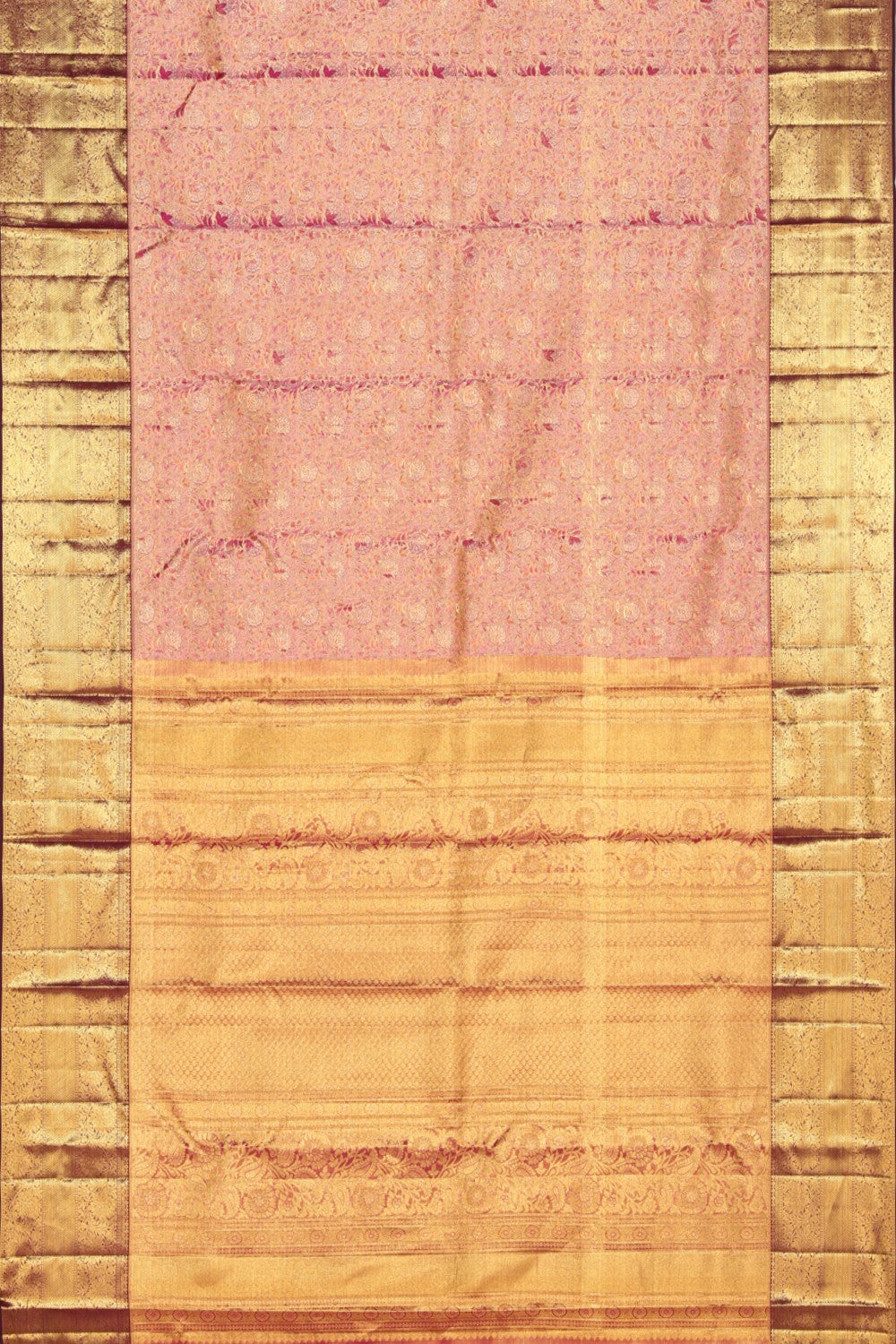 Kanchipattu Brocade Pink Saree