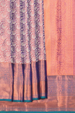 Collection of Kanchipattu Brocade Purple Saree in a gallery layout