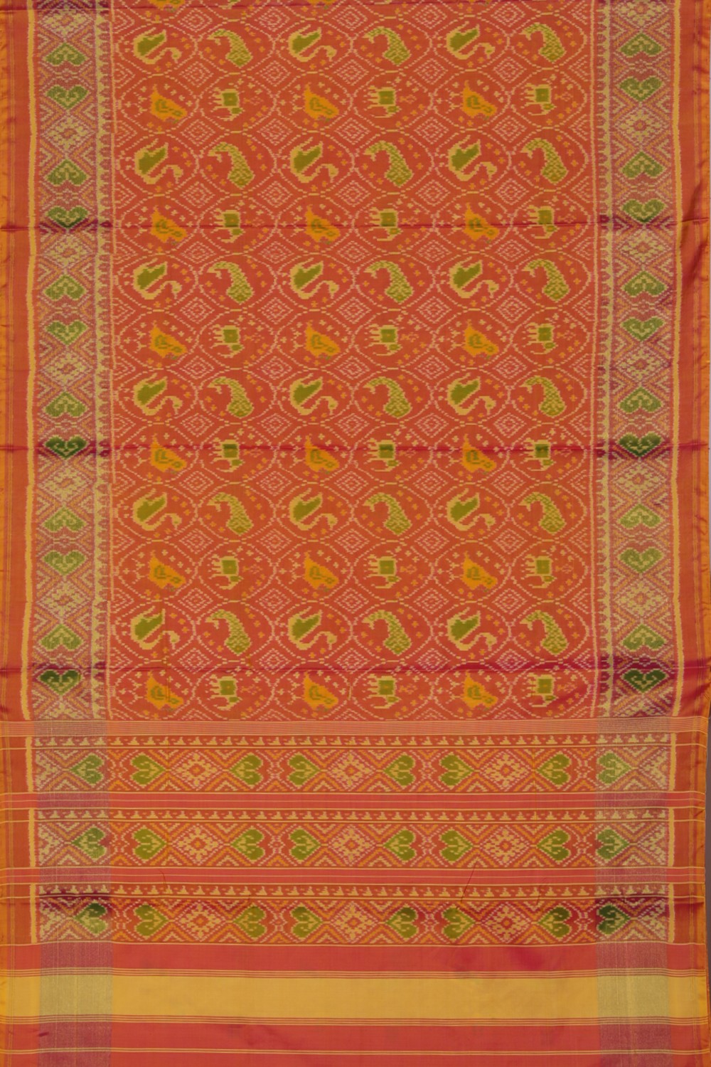 Collection of Rajkot Patola Silk Pink Saree in a gallery layout