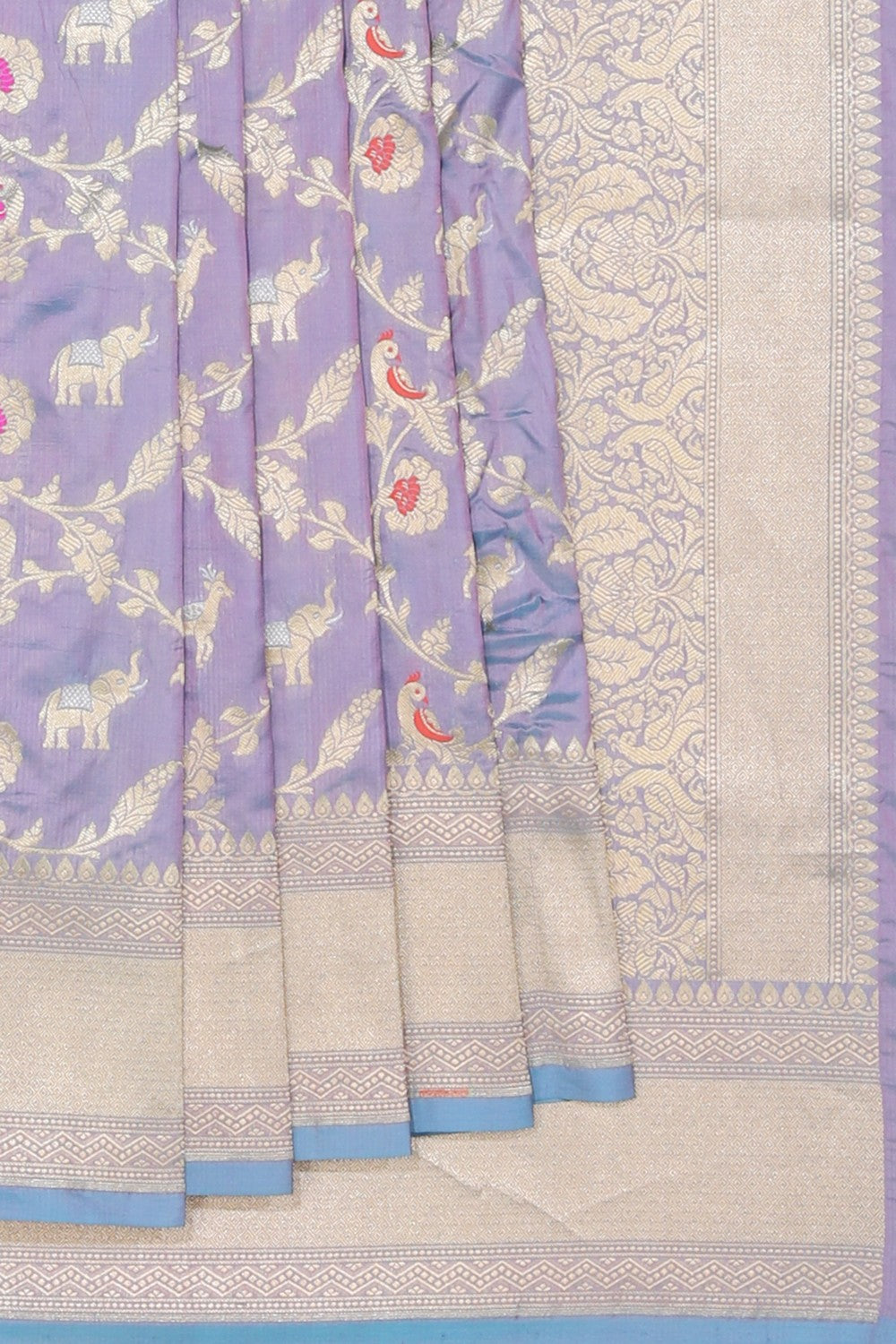 Banarasi Katan Silk Purple Saree