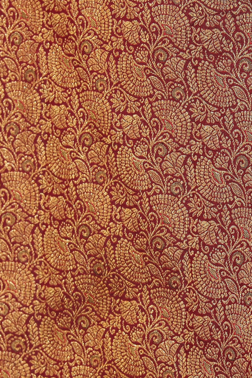 Kanchi Silk Brocade Maroon Saree