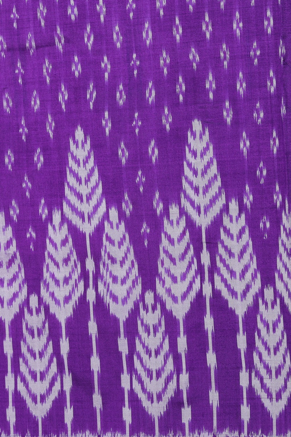 Collection of Pochampally Ikat Silk Purple Saree in a gallery layout