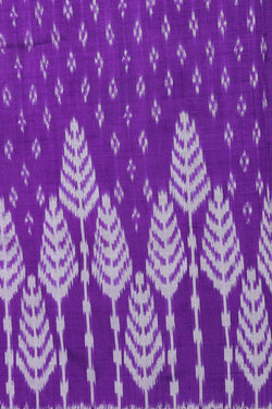 Collection of Pochampally Ikat Silk Purple Saree in a gallery layout