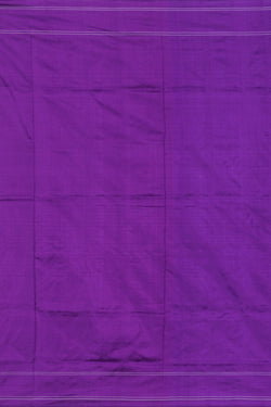 Collection of Pochampally Ikat Silk Purple Saree in a gallery layout