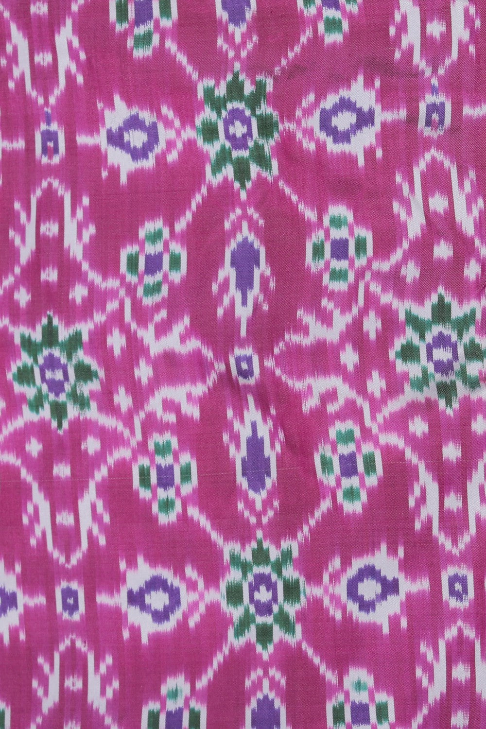 Pochampally Ikat Silk Pink Saree