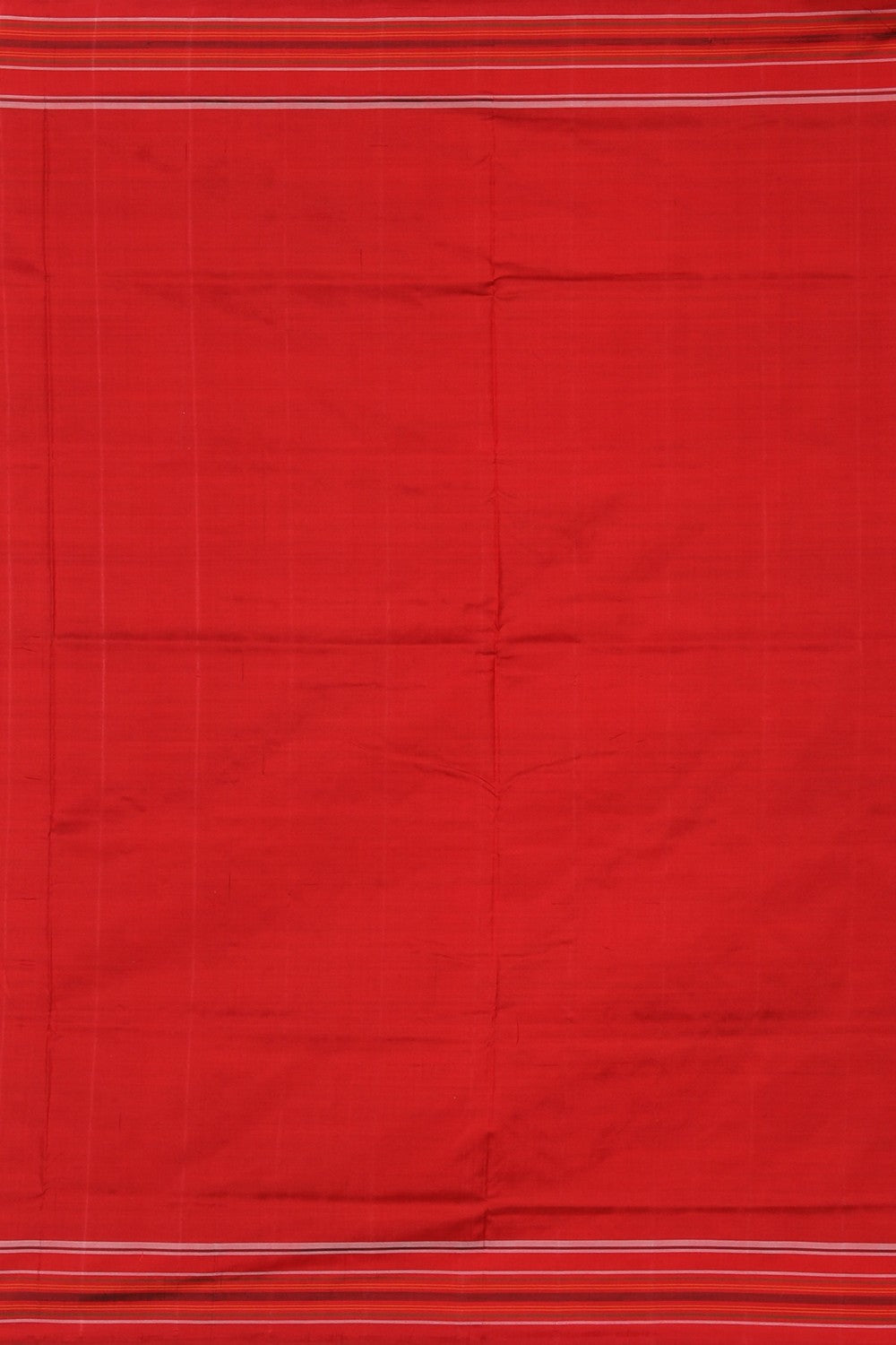 Image of Pochampally Ikat Silk Red Saree