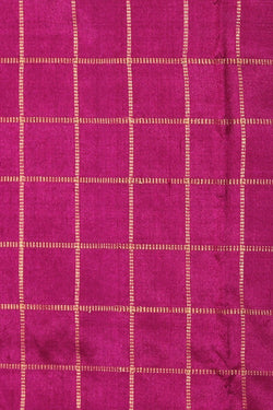 Collection of Pochampally Ikat Silk Magenta-Pink Saree in a gallery layout