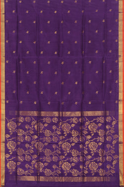 Collection of Uppada Silk Violet Saree in a gallery layout