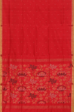 Collection of Uppada Silk Red Saree in a gallery layout