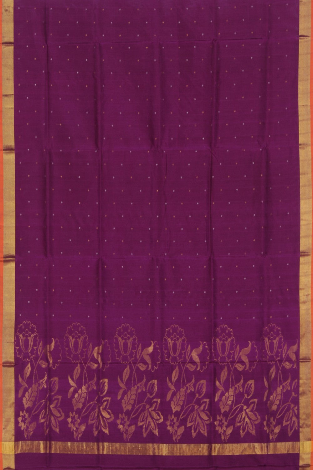 Collection of Uppada Silk Violet Saree in a gallery layout