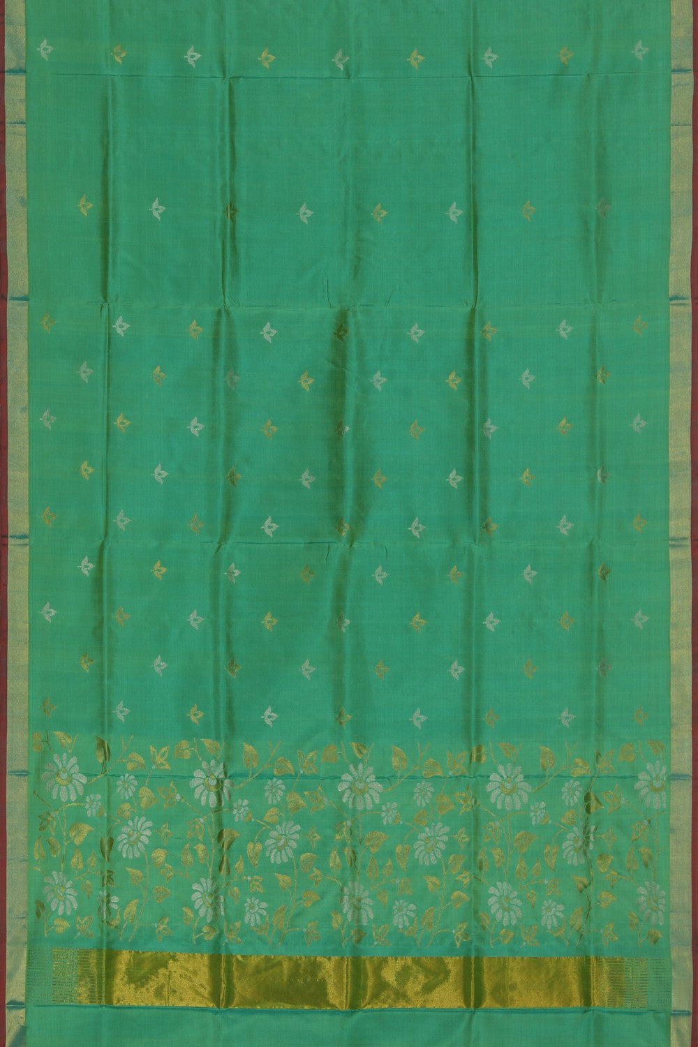 Uppada Silk Aqua-Green Saree