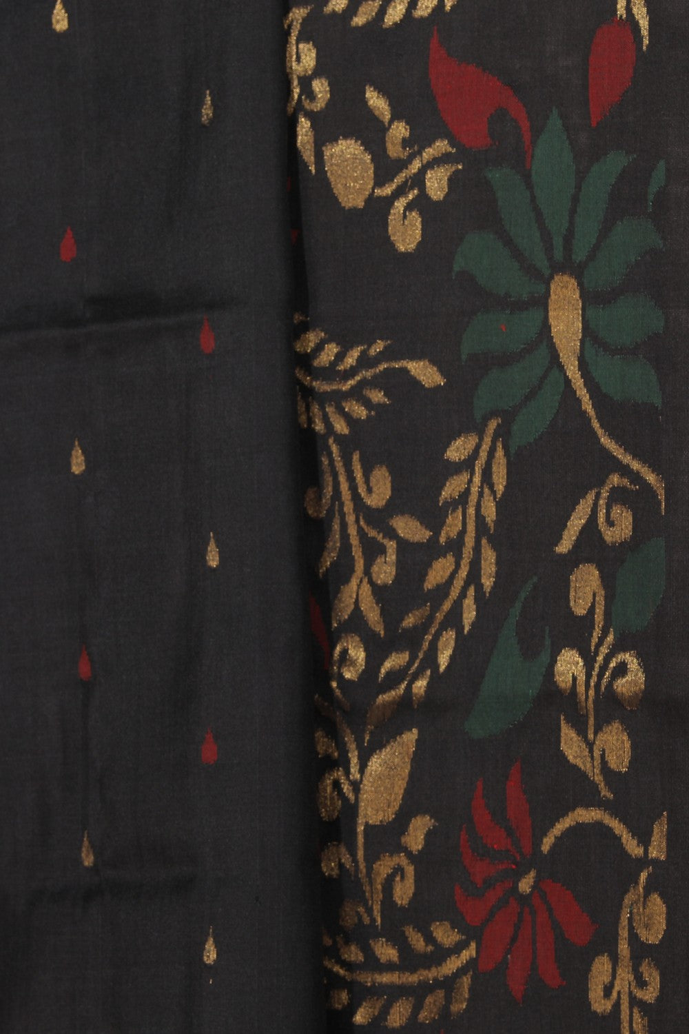 Uppada Silk Black Saree