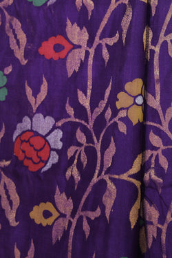 Collection of Uppada Silk Purple Saree in a gallery layout