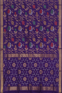 Collection of Uppada Silk Purple Saree in a gallery layout