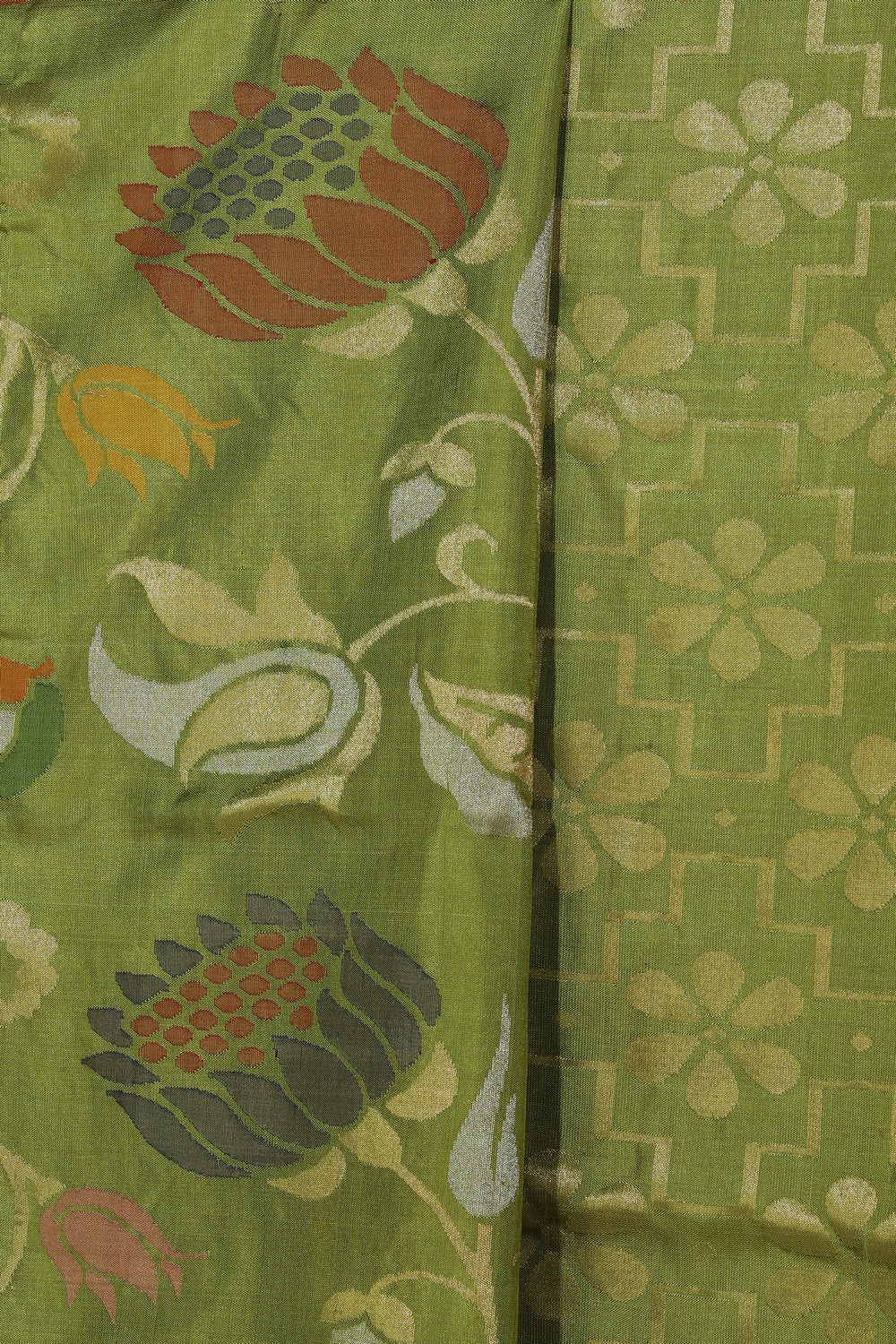 Collection of Uppada Silk Green Saree in a gallery layout