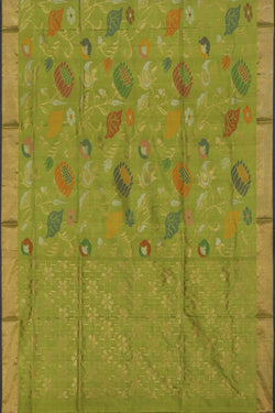 Collection of Uppada Silk Green Saree in a gallery layout