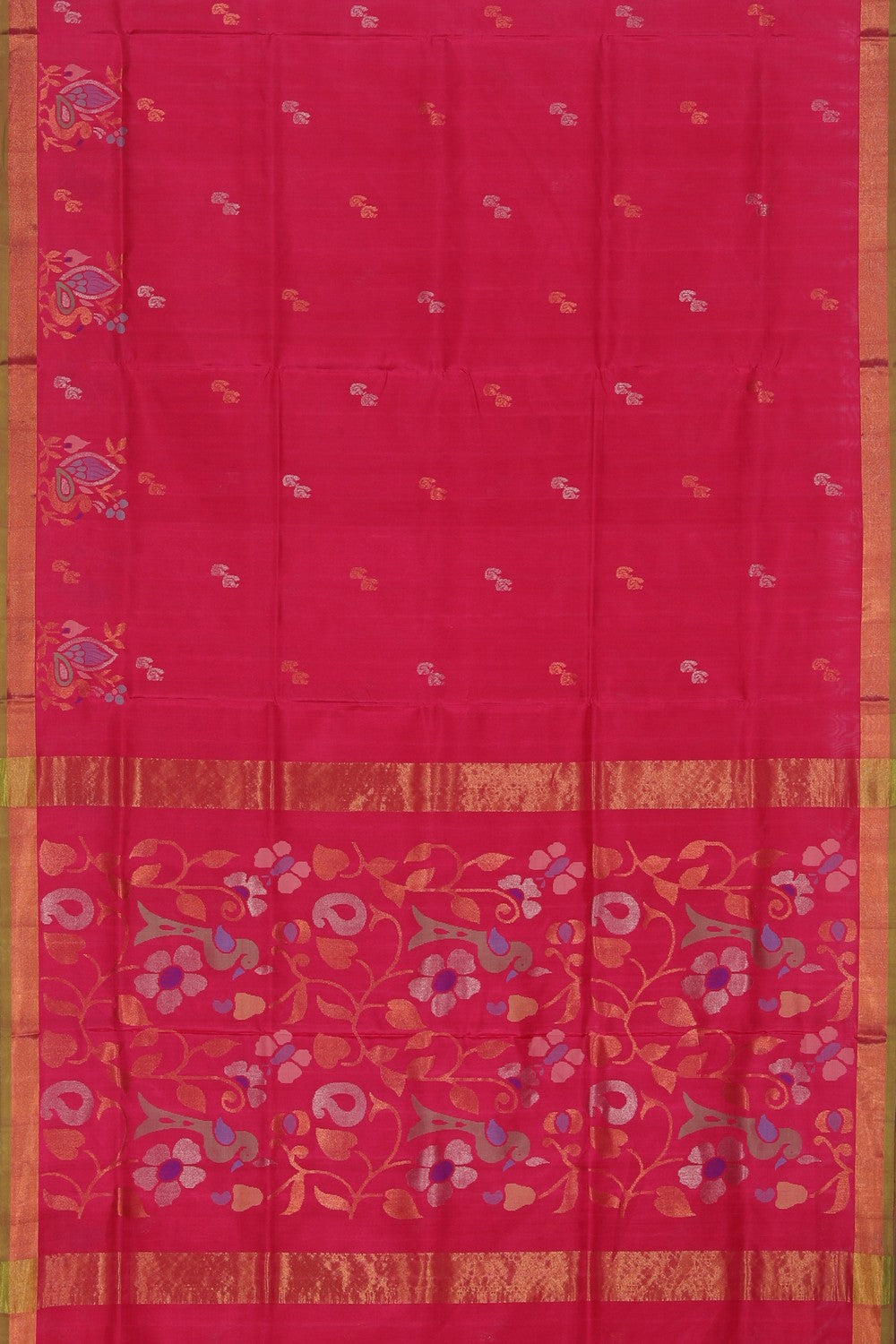 Collection of Uppada Silk Pink Saree in a gallery layout