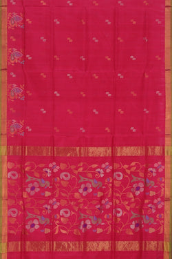 Collection of Uppada Silk Pink Saree in a gallery layout