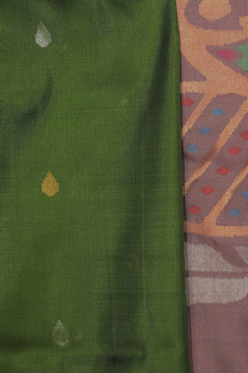 Uppada Silk Green Saree