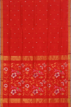 Collection of Uppada Silk Red Saree in a gallery layout