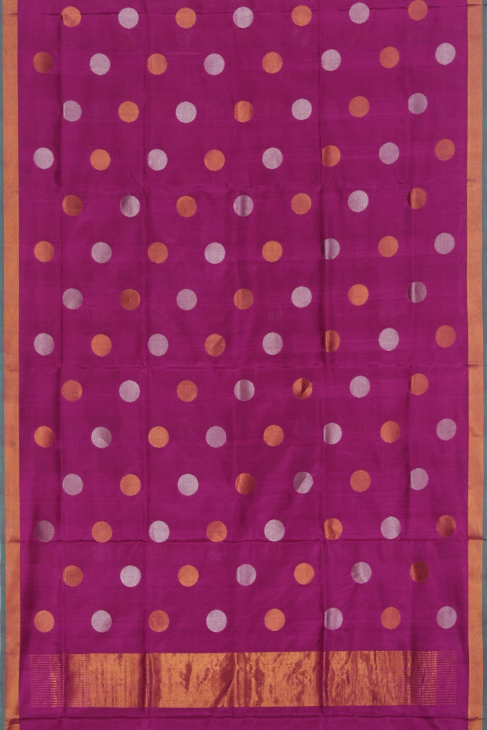 Collection of Uppada Silk Orchid-Violet Saree in a gallery layout