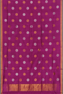 Collection of Uppada Silk Orchid-Violet Saree in a gallery layout