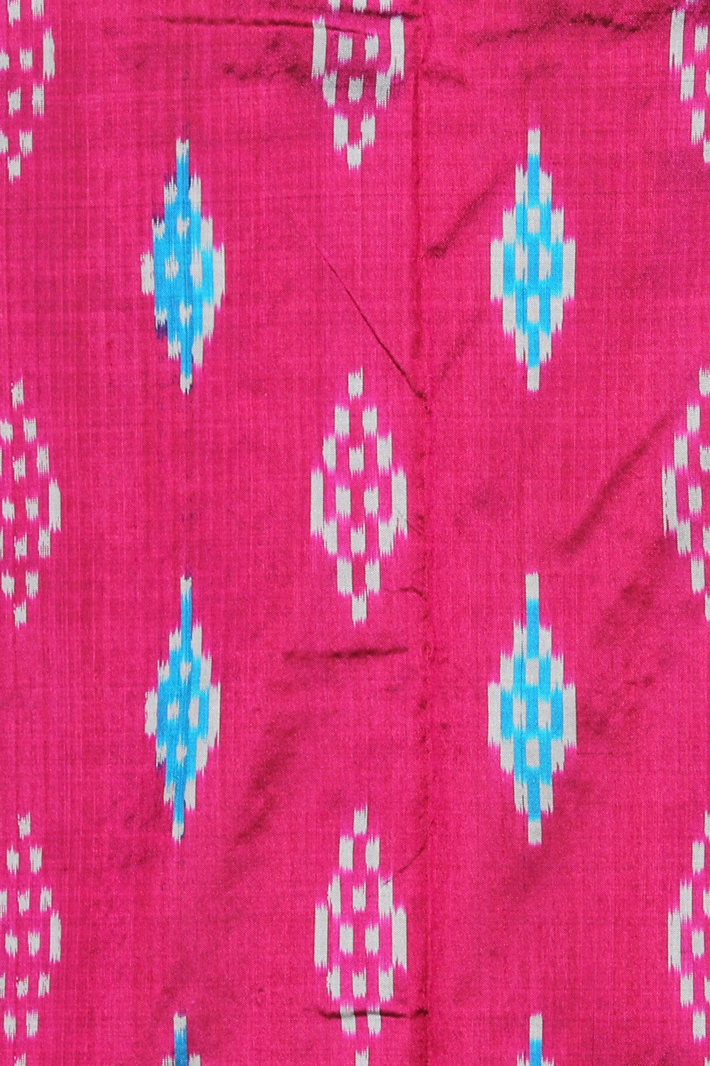 Collection of Pochampally Ikat Silk Plum-Pink Saree in a gallery layout