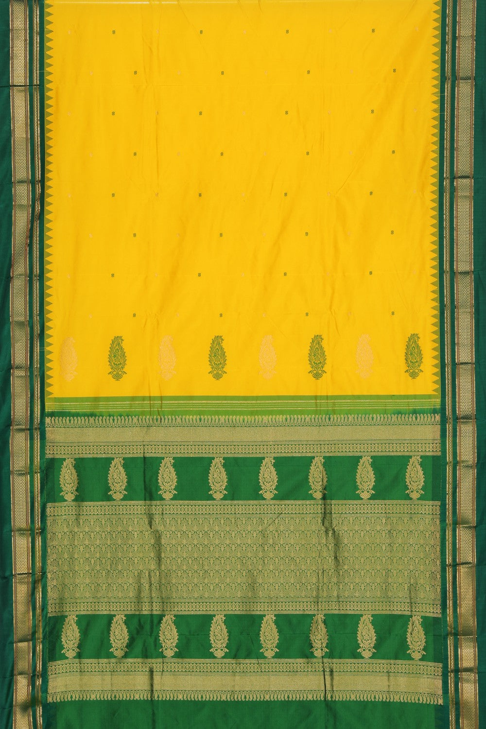 Collection of Narayanpet Pure Silk Saree in a gallery layout