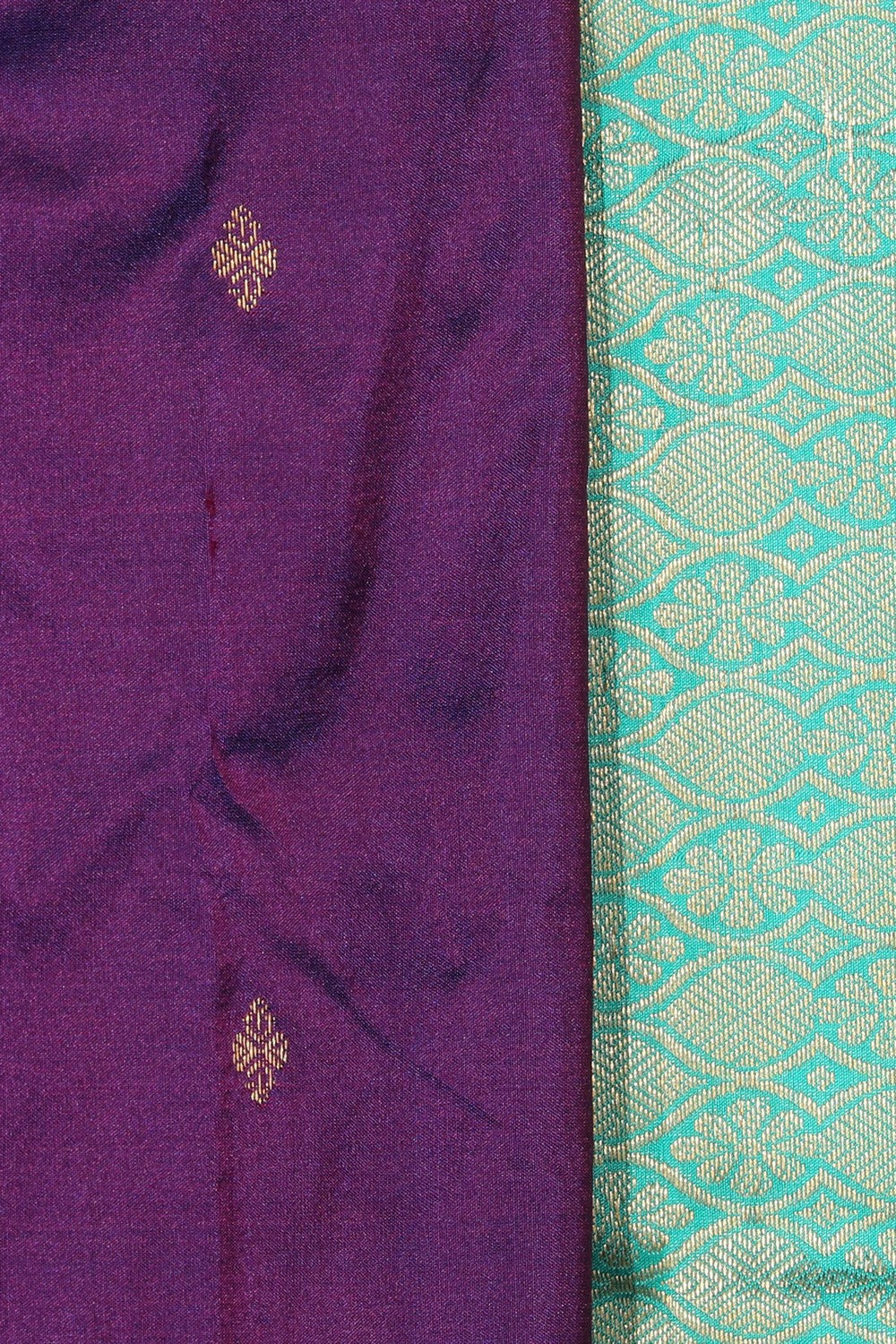 Collection of Narayanpet Pure Silk Violet Saree in a gallery layout