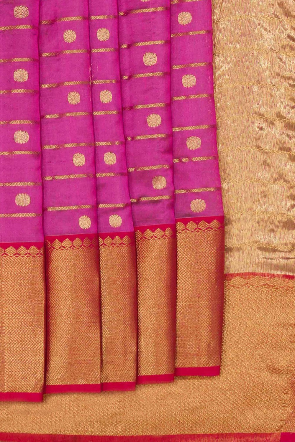 Chanderi Silk Onion Pink Saree