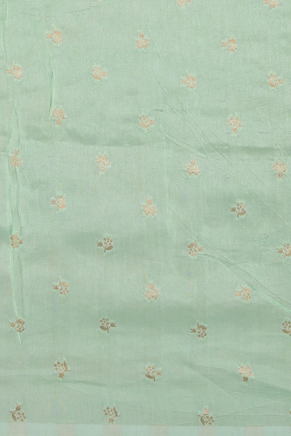 Georgette Embroidery Sea Green Saree