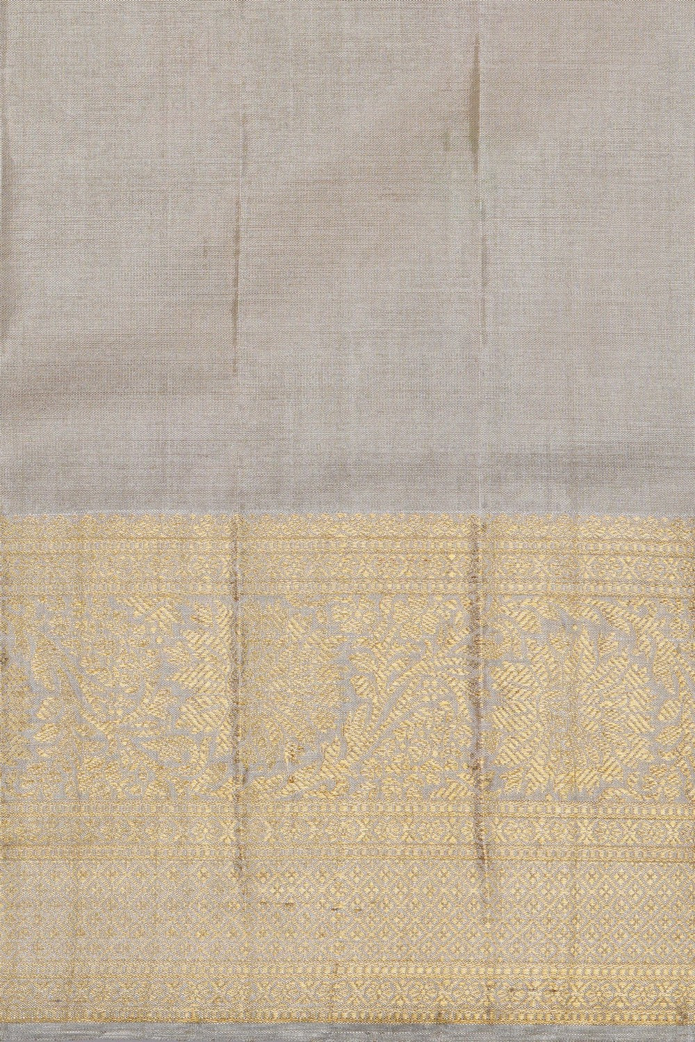 Image of A Classy Off-White Kanjivaram Silk Saree
