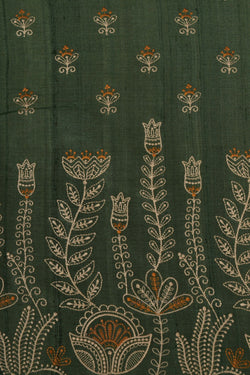 Image of Tussar Embroidery Saree