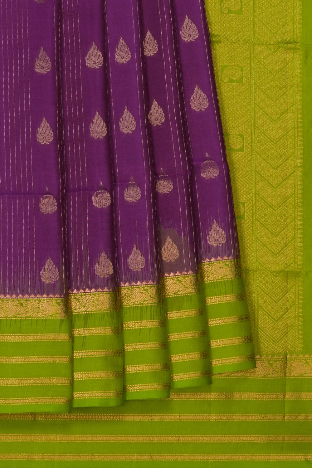 Image of South Silk Purple Saree