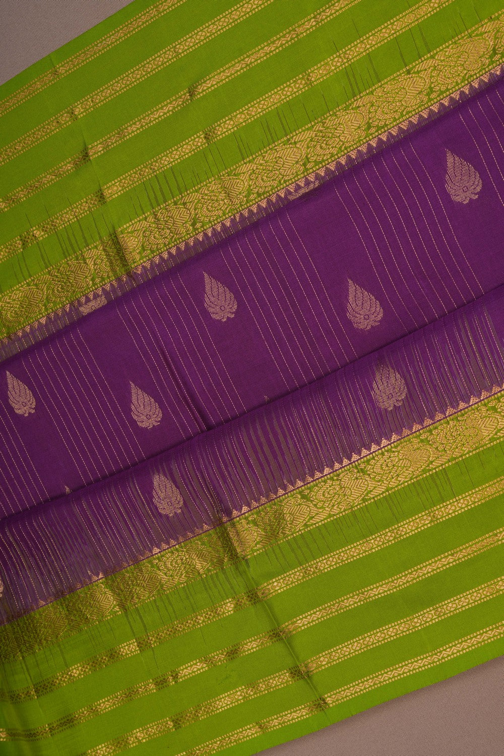 Image of South Silk Purple Saree