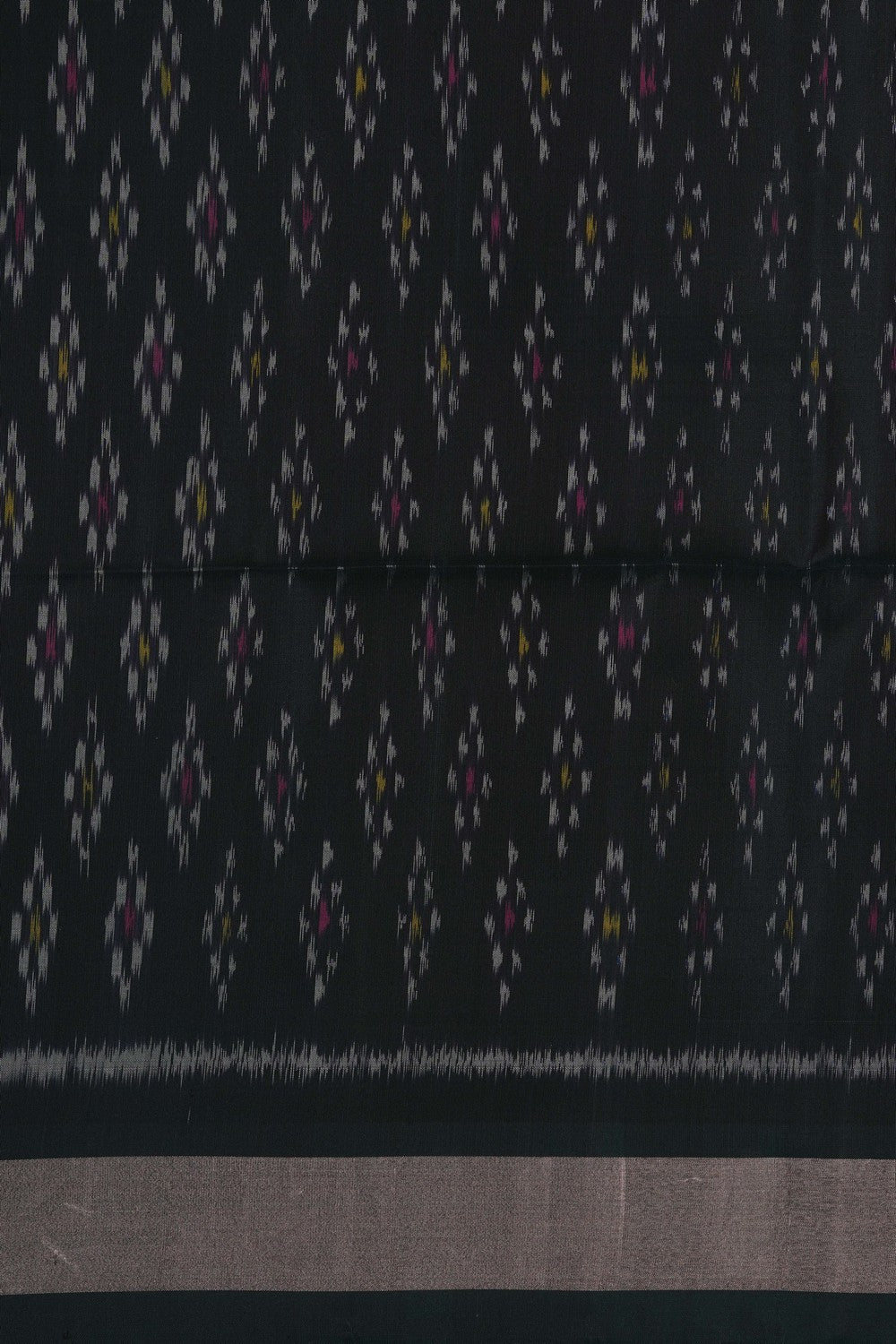 Image of South Silk Ikat Fusion Saree