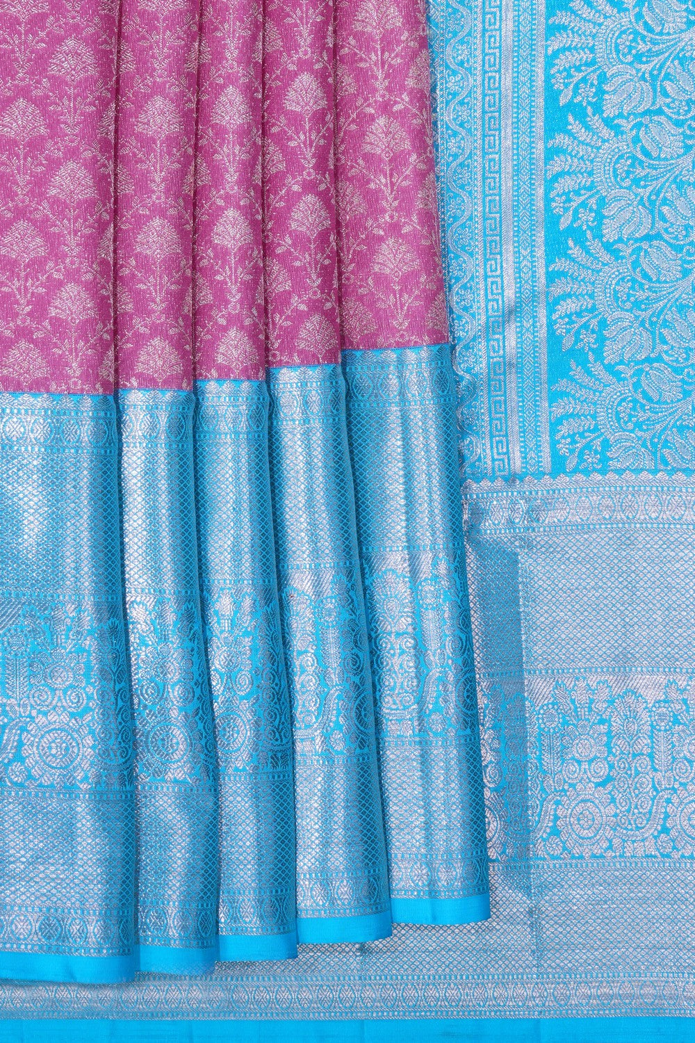 Image of Kanchipattu Brocade Lavender-Pink Saree