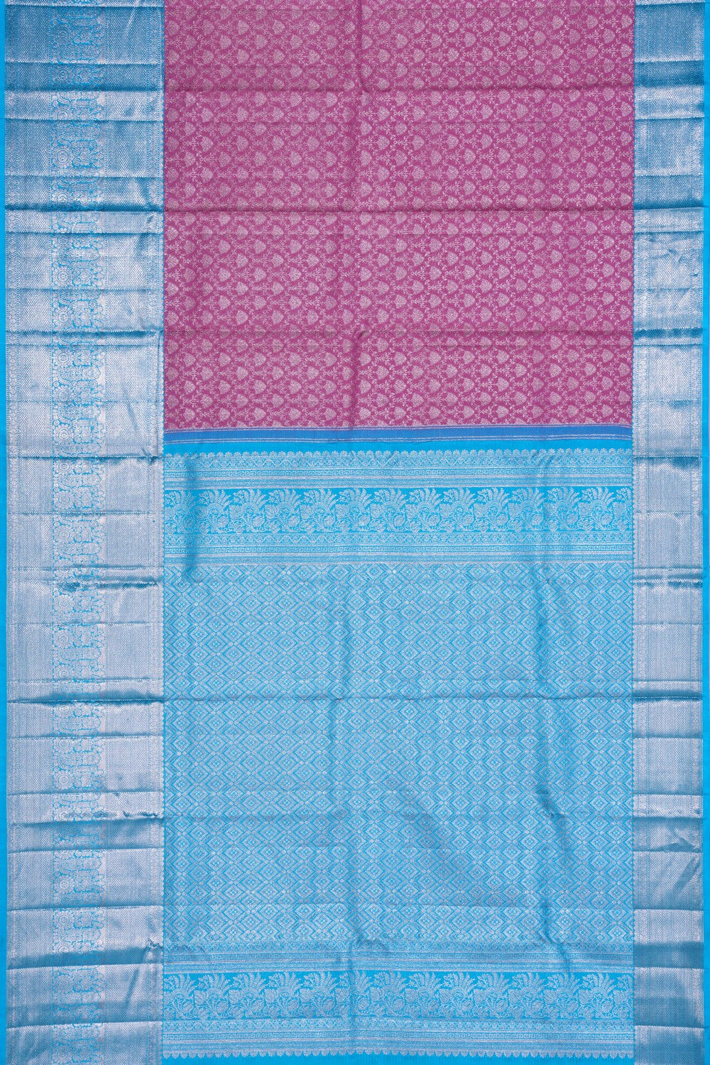 Image of Kanchipattu Brocade Lavender-Pink Saree