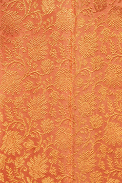 Image of Kanchipattu Brocade Peach Saree